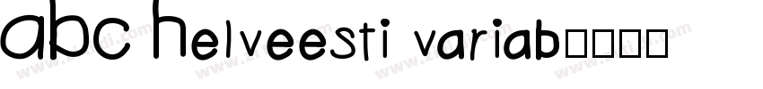 ABC Helveesti variab字体转换
